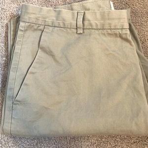 Calvin Klein Cotton Dress Pants Size 33x32 In Khaki